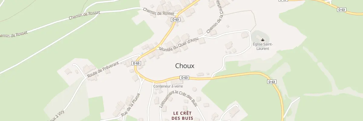 Plan du 8 Mte du Quer d’Amu à Choux