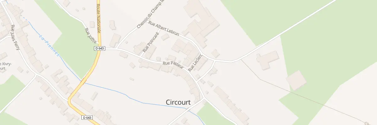 Plan du 2 Rue Leclerc à Xivry-Circourt