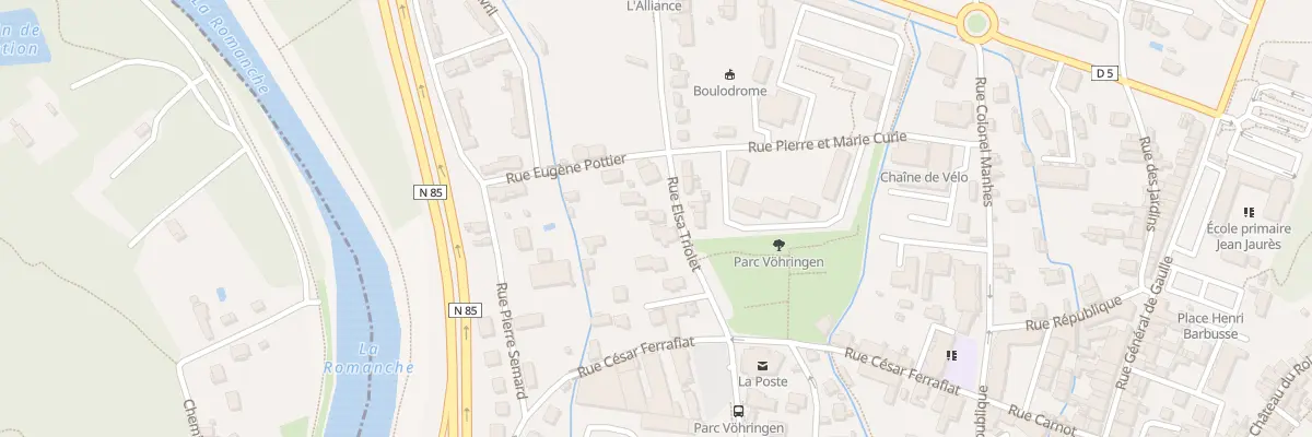 Plan du 93 Rue Elsa Triolet à Vizille