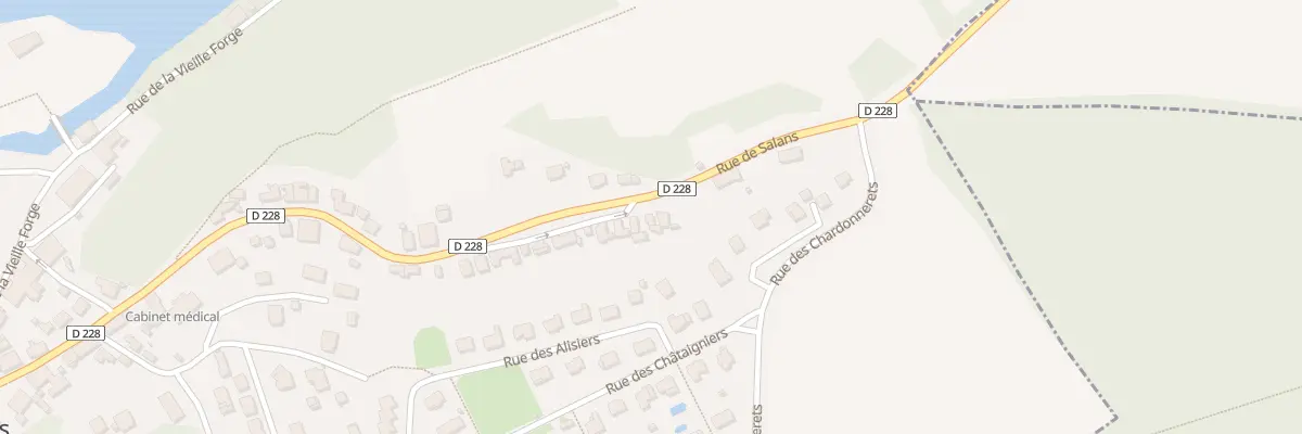 Plan du 44 Rue de Salans à Fraisans