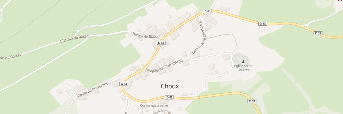 Plan du 5 Mte du Quer d’Amu à Choux