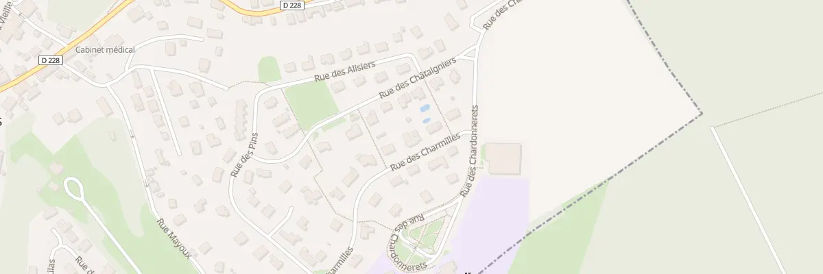 Plan du 6 Rue des Charmilles à Fraisans