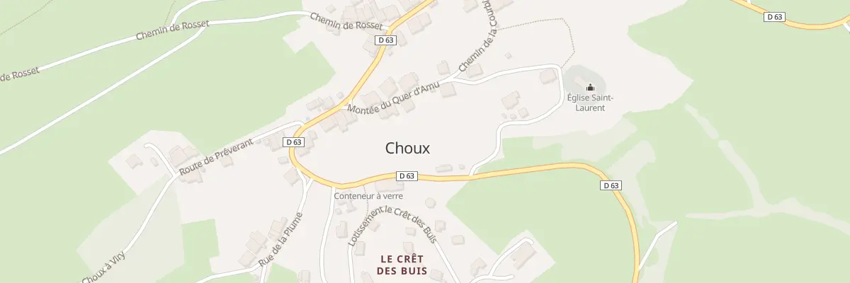 Plan du 10 Mte du Quer d’Amu à Choux