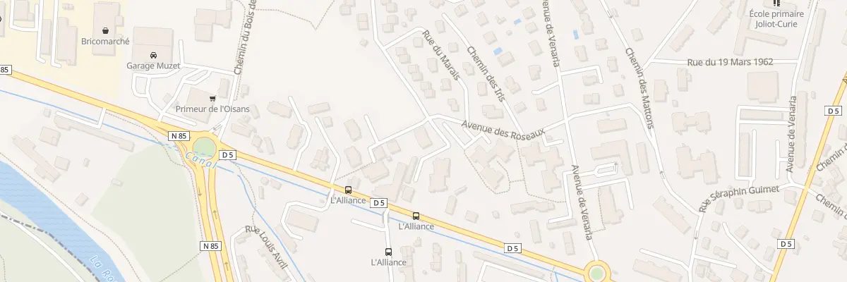 Plan du 170B Av des Roseaux à Vizille