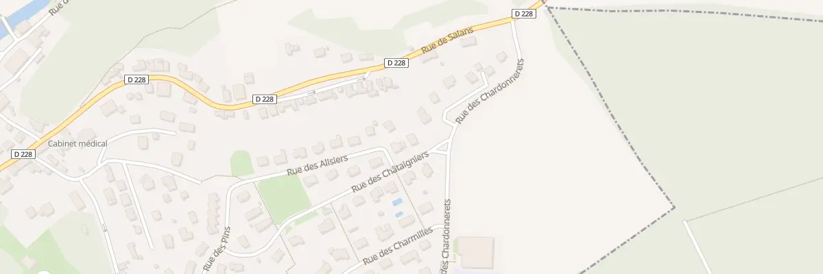Plan du 7 Rue des Chataigniers à Fraisans