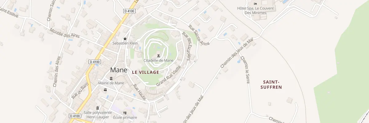 Plan du 5320 Che du Château à Mane