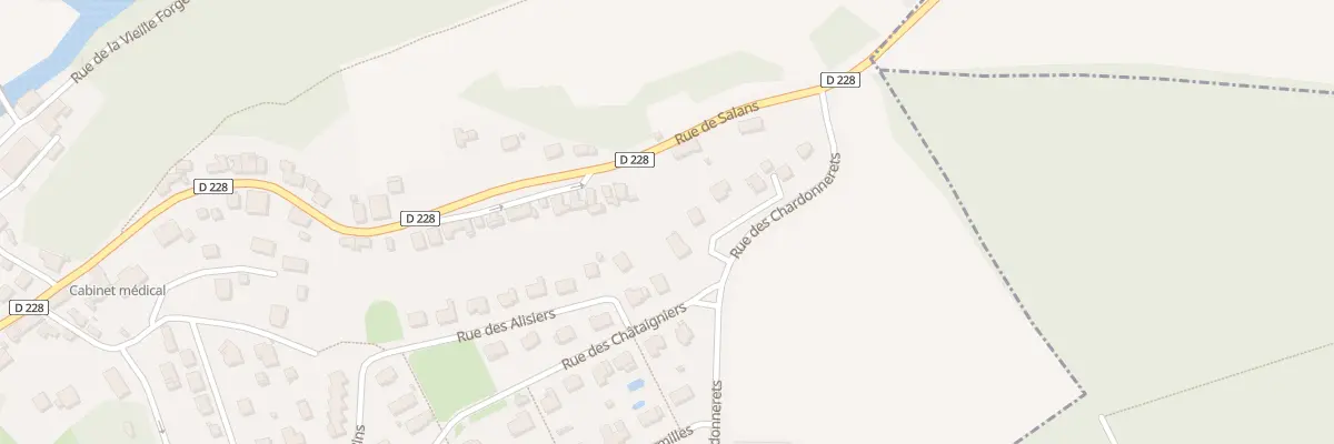 Plan du 1 Imp des Sureaux à Fraisans
