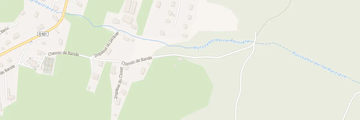 Plan du 582 Che de Bande à La Bauche