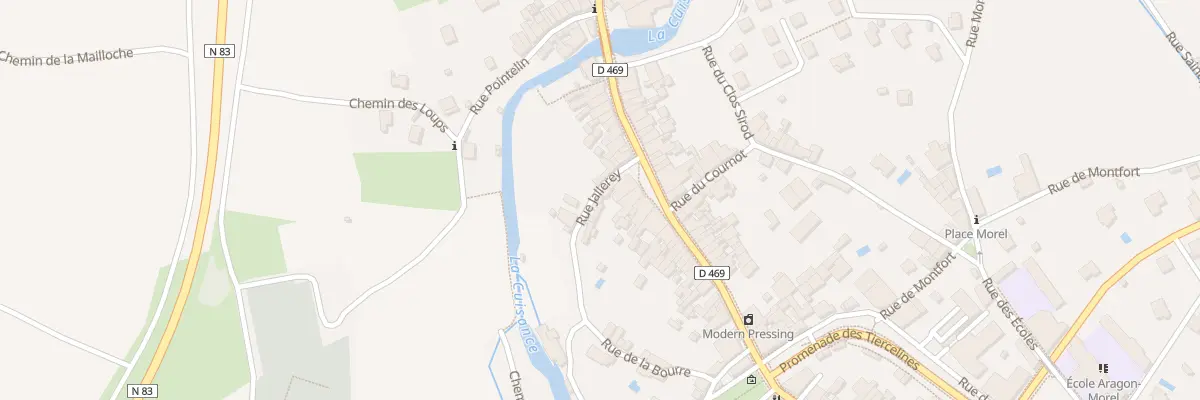 Plan du 11 Rue Jallerey à Arbois