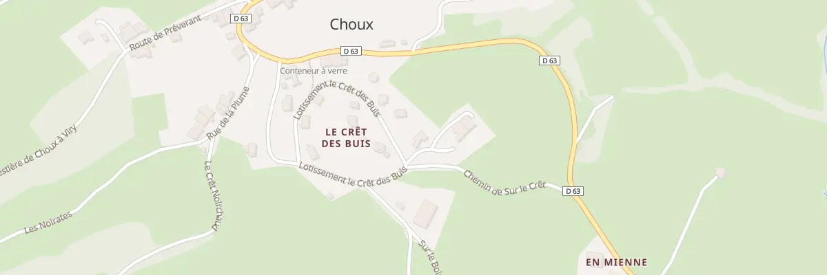 Plan du 6 Rue du Cret des Buis à Choux