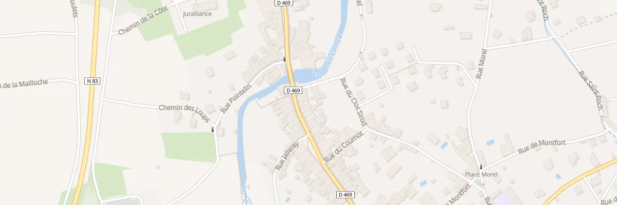 Plan du 64 Rue de Courcelles à Arbois