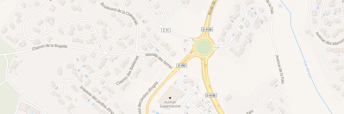 Plan du 4 Bd de la Chêneraie à Forcalquier