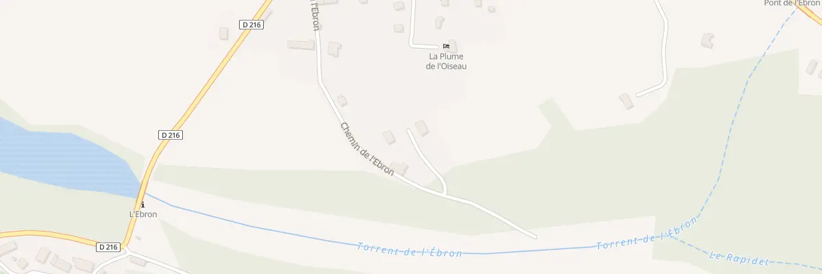 Plan du 5265 Les Touches à Tréminis
