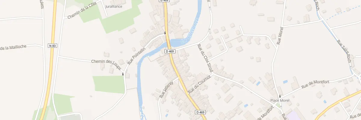Plan du 62 Rue de Courcelles à Arbois