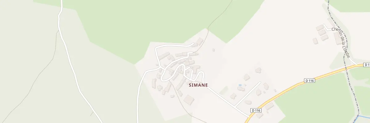 Plan du 300 Mte de Simane à Prunières