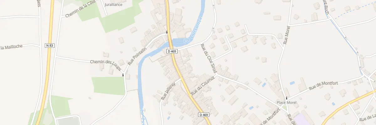 Plan du 58 Rue de Courcelles à Arbois