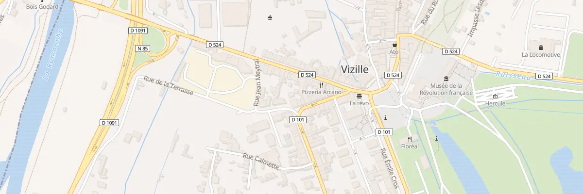 Plan du 106 Av Aristide Briand à Vizille