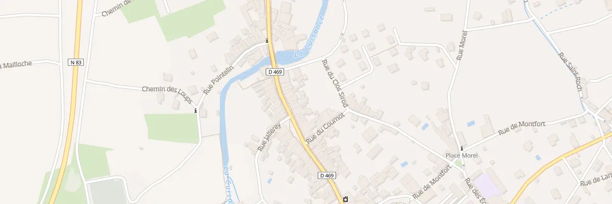 Plan du 52 Rue de Courcelles à Arbois