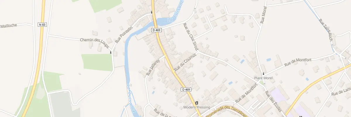 Plan du 40 Rue de Courcelles à Arbois