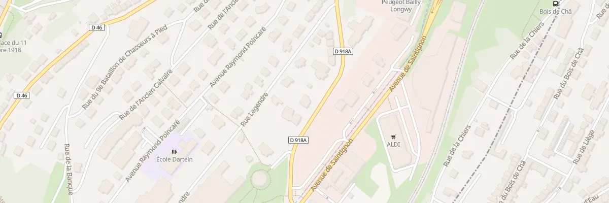 Plan du 7 Av du Mal Foch à Longwy