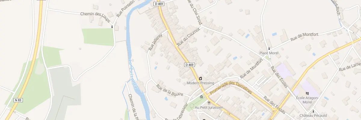 Plan du 25B Rue de Courcelles à Arbois