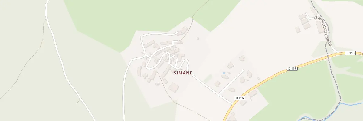 Plan du 214 Mte de Simane à Prunières