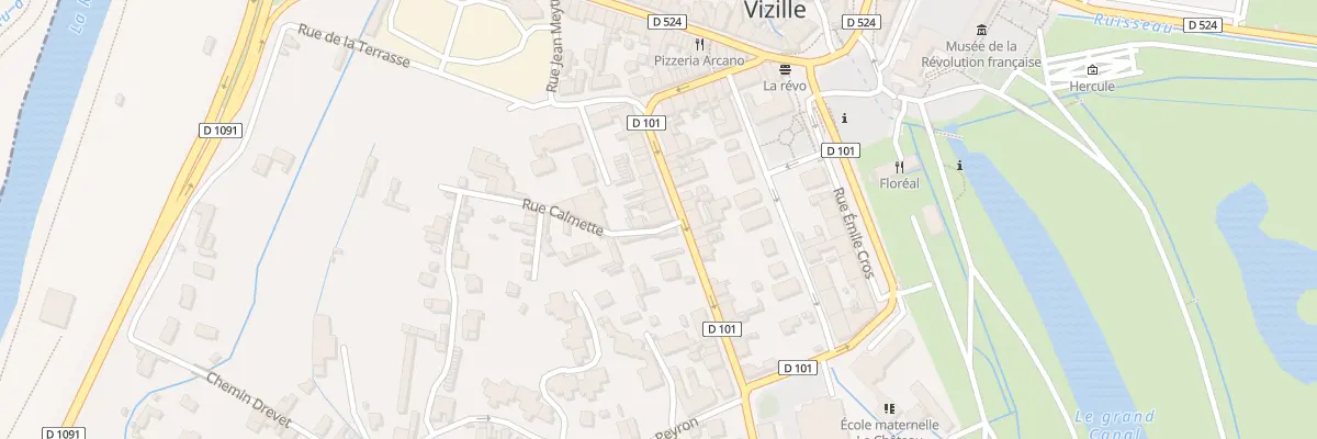 Plan du 8 Rue Calmette à Vizille