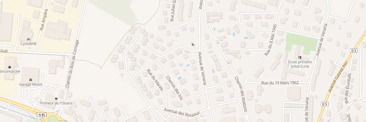 Plan du 1080 Av de Venaria à Vizille