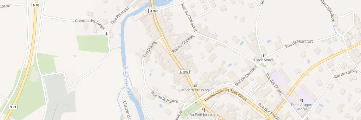 Plan du 24 Rue de Courcelles à Arbois