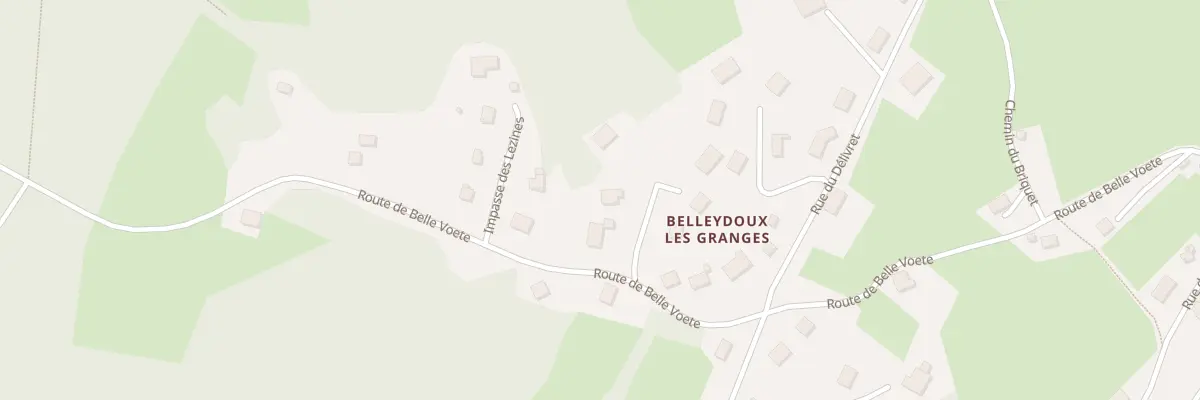 Plan du 71 Imp de la Lyzenette à Belleydoux