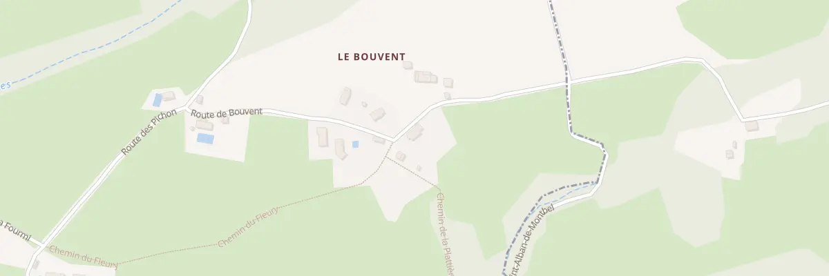 Plan du 5191F Le Bouvent à Ayn
