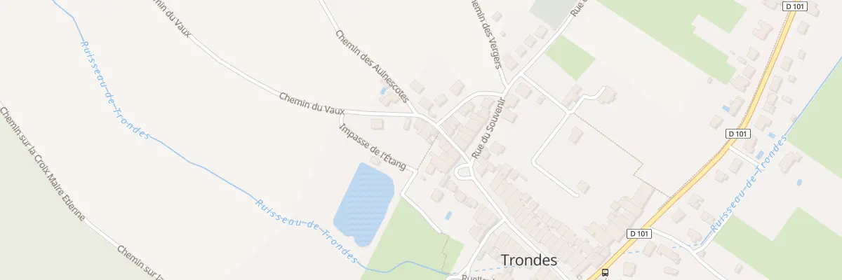 Plan du 7 Rue des Thermes à Trondes