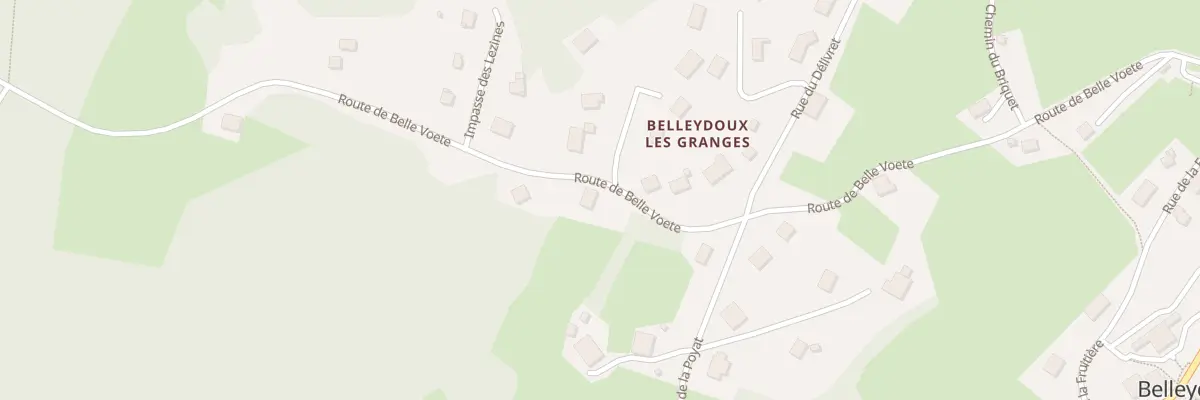 Plan du 741 Rte de Belle Voete à Belleydoux