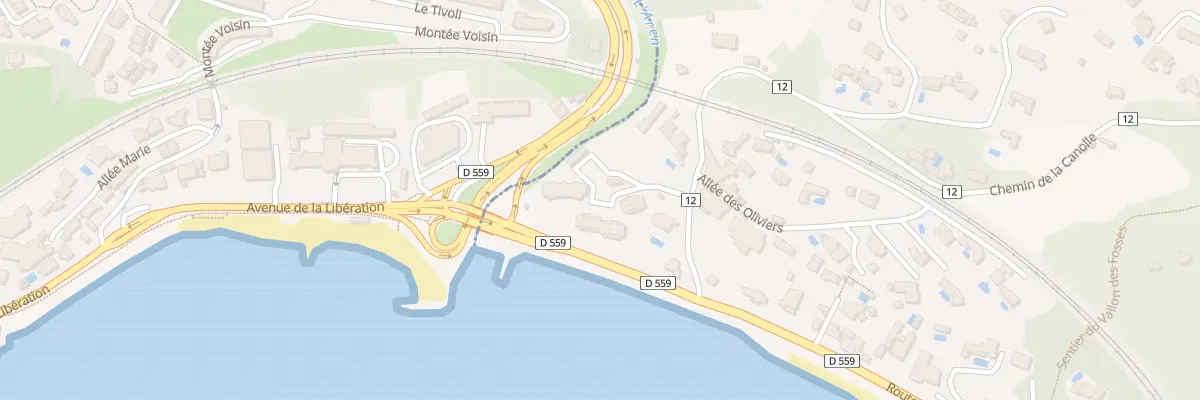 Plan du 890 Che de la Canolle à Sanary-sur-Mer