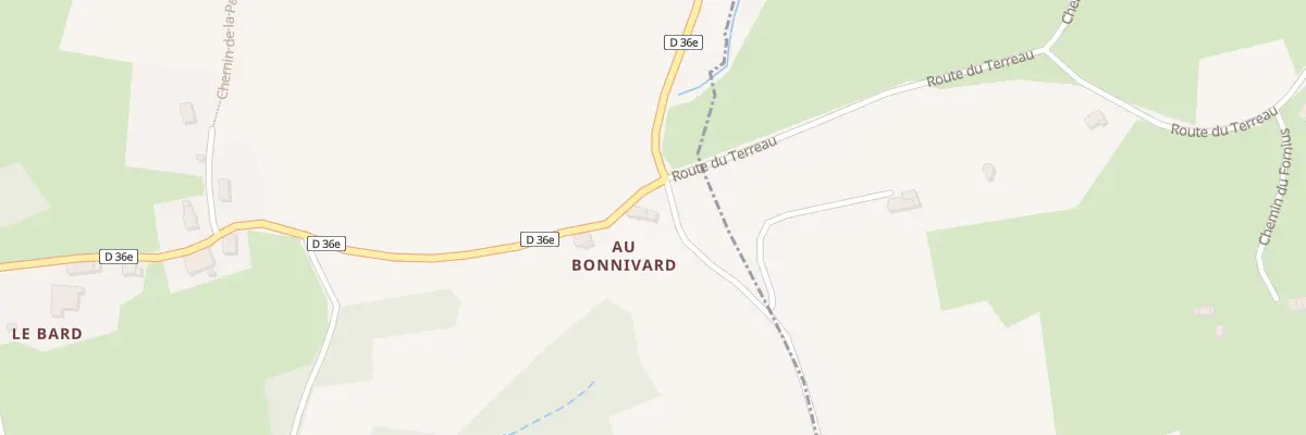 Plan du 1368 Rte du Bard à Ayn