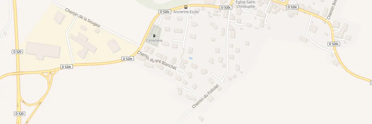 Plan du 141 Lot Che du Pre Blanchet à Saint-Christophe-sur-Guiers