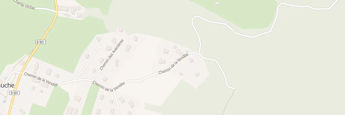 Plan du 449 Che de la Vendée à La Bauche