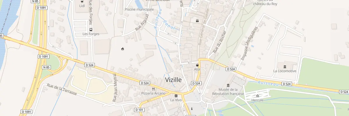 Plan du 87 Rue de la République à Vizille