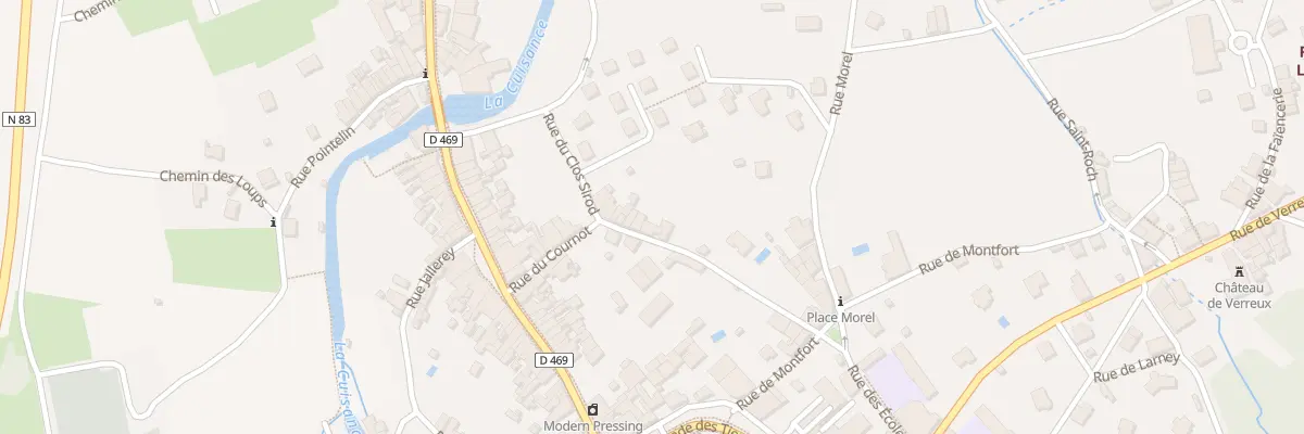 Plan du 8 Rue du Cournot à Arbois