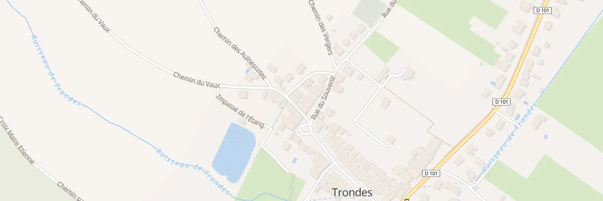 Plan du 37 Rue du Souvenir à Trondes