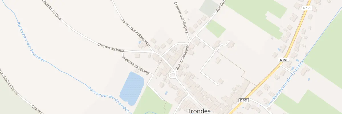 Plan du 39 Rue du Souvenir à Trondes