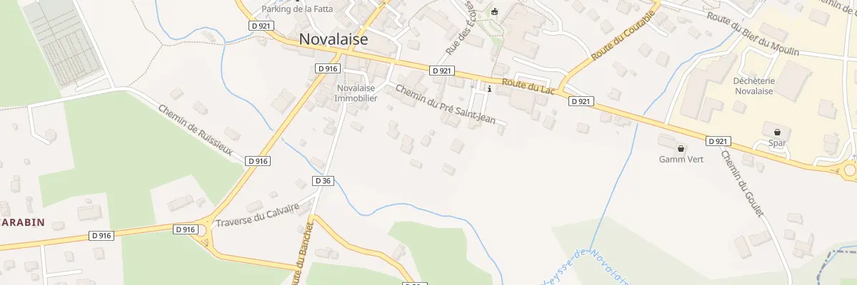Plan du 76 Che du Pre Saint Jean à Novalaise