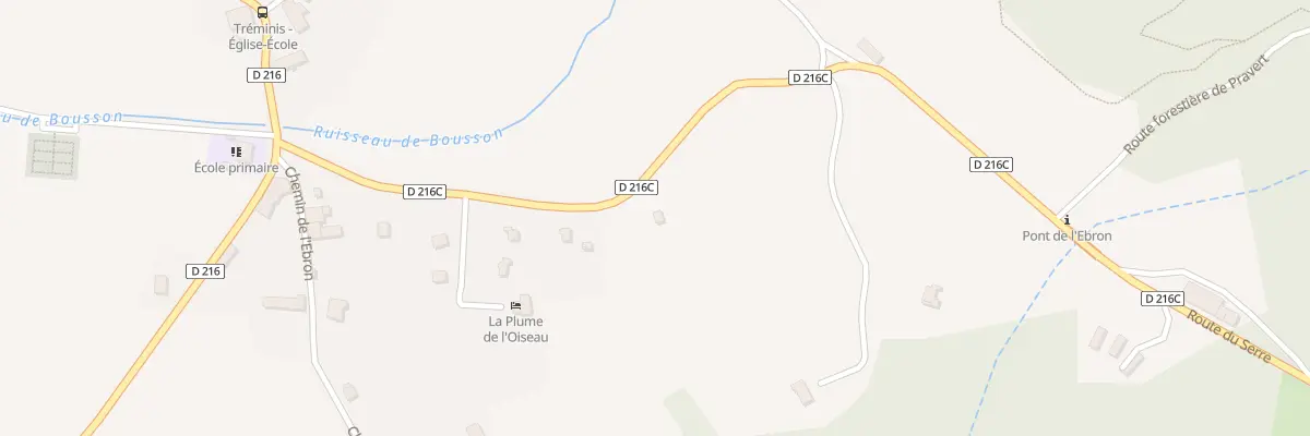 Plan du 5207 Aux Oirs à Tréminis