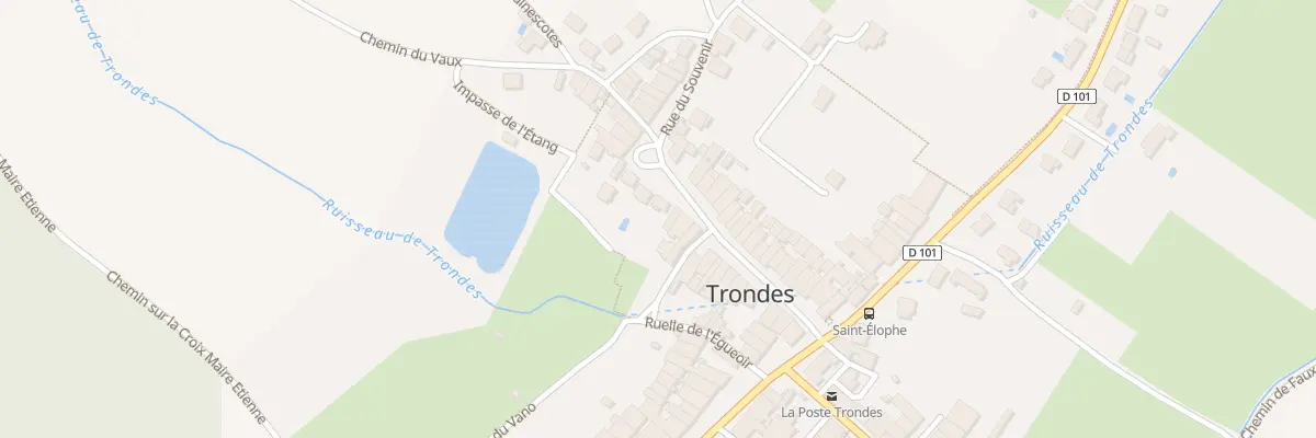 Plan du 25 Rue du Souvenir à Trondes