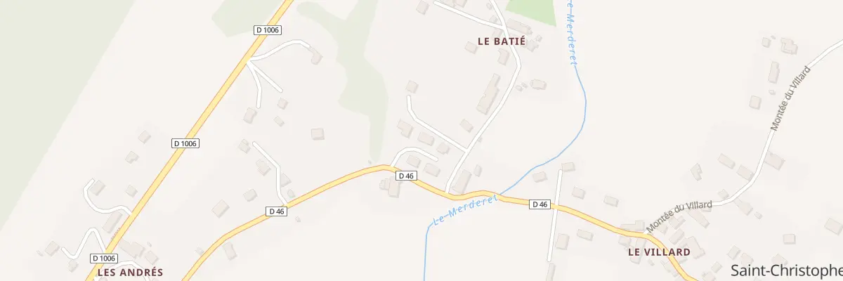 Plan du 937 Rte du Pont Romain à Saint-Christophe
