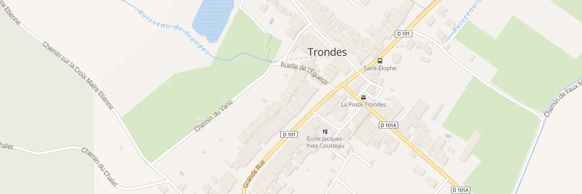 Plan du 10 Gr Grande Rue à Trondes