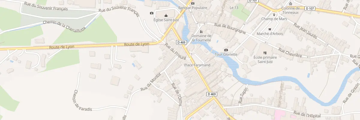 Plan du 36 Rue du Prieuré à Arbois
