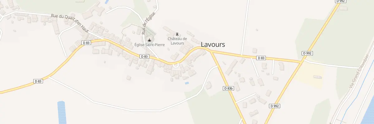 Plan du 5052 Lavours à Lavours