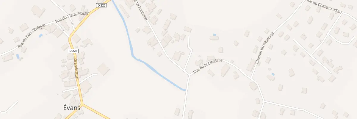 Plan du 23 Rue de la Fontaine à Évans