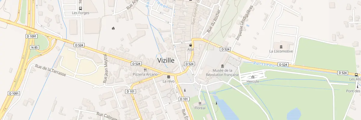 Plan du 22 Rue de la République à Vizille